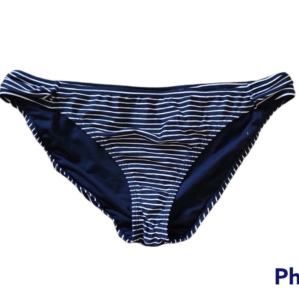 NWOT GAP Navy & White Striped Bikini Bottoms